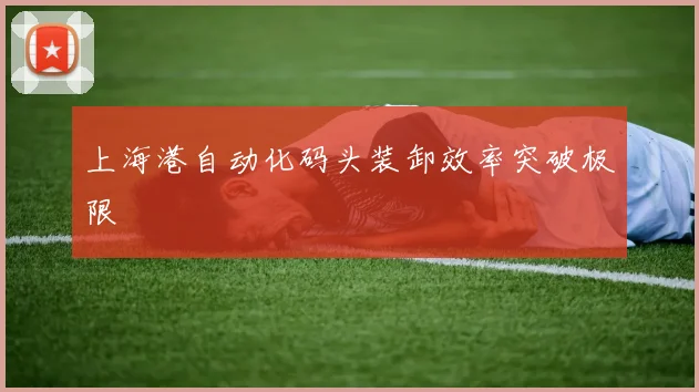 上海港自动化码头装卸效率突破极限