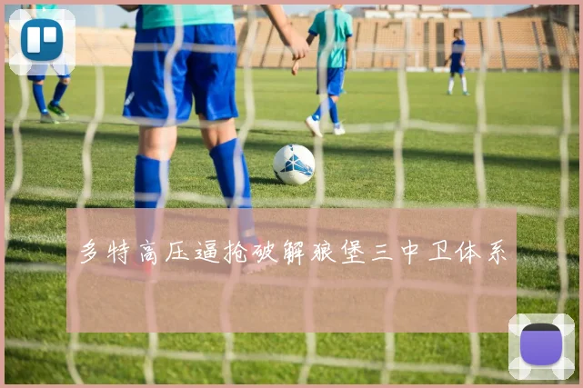 多特高压逼抢破解狼堡三中卫体系